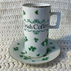 VTG LEFTON CHINA Irish Coffe Cup #02683 with Tea Plate